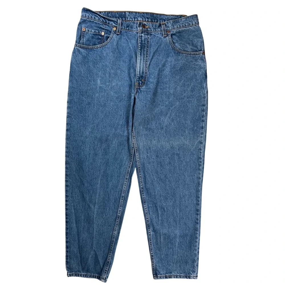 Levis 560 Loose Fit Jeans Men 38x30 (Fit 35x32) Blue Tapered Leg Vintage 90s USA
